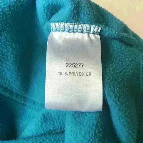 Fila Hoodie Fleece 1/3 Zip Pullover Sweater Athleisure  Teal - Picture 7 of 8